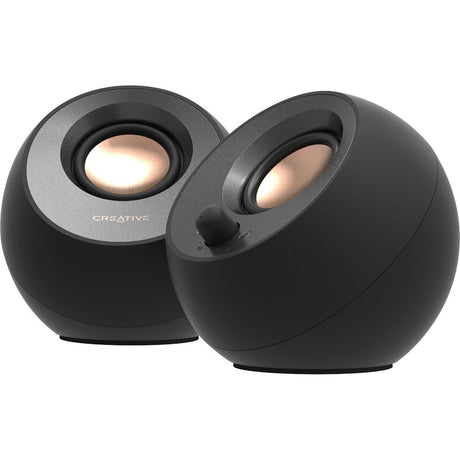 Creative Pebble V3 2.0 Bluetooth Speaker System - 8 W RMS - Black