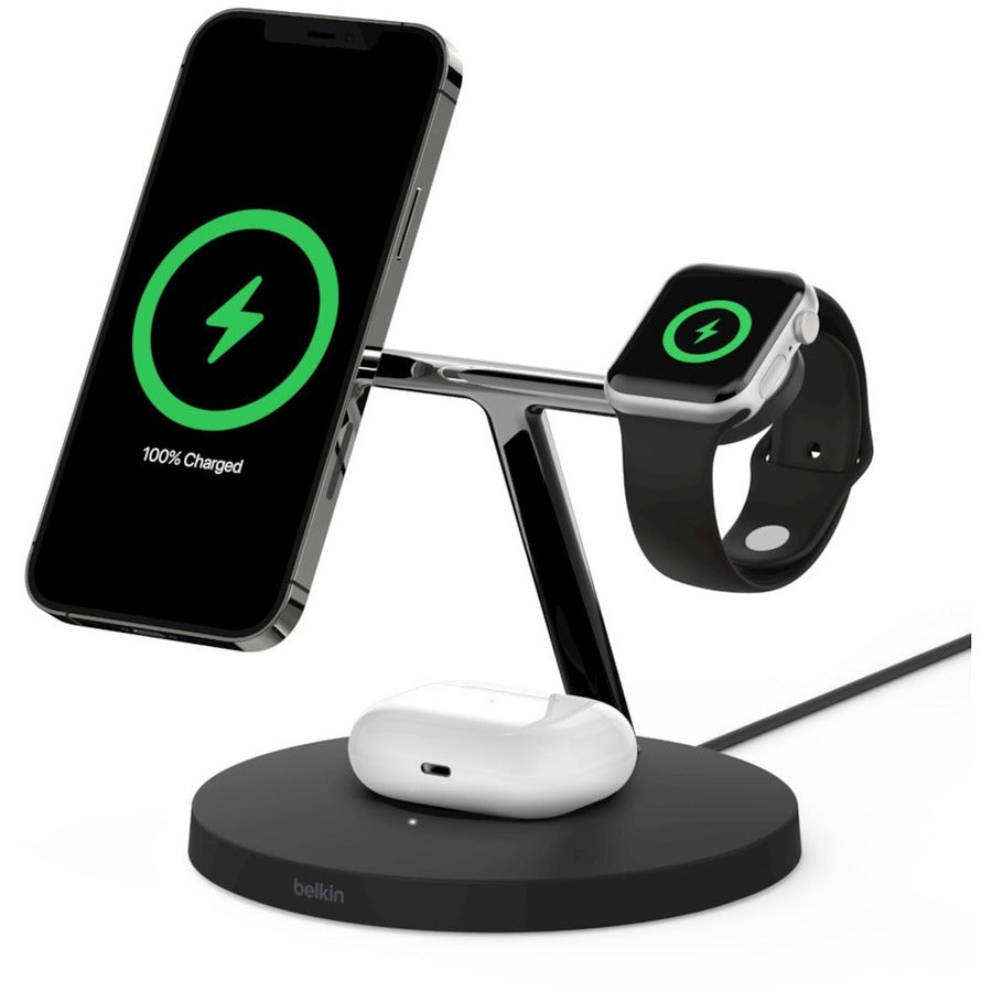 Belkin BoostCharge Pro 3-in-1 Wireless Charger with MagSafe 15W
