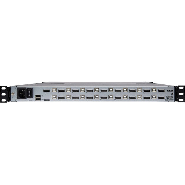 Eaton Tripp Lite Series NetDirector 16-Port DisplayPort KVM Switch Console with 17 in. LCD, Dual Rail, 1U Rack-Mount, TAA