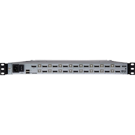 Eaton Tripp Lite Series NetDirector 16-Port DisplayPort KVM Switch Console with 17 in. LCD, IP Remote Access, Dual Rail, 1U Rack-Mount, TAA