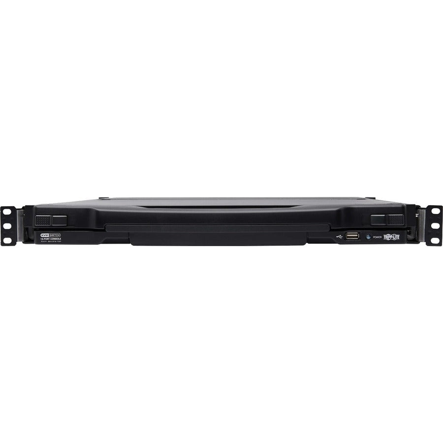Eaton Tripp Lite Series NetDirector 16-Port DisplayPort KVM Switch Console with 17 in. LCD, IP Remote Access, Dual Rail, 1U Rack-Mount, TAA