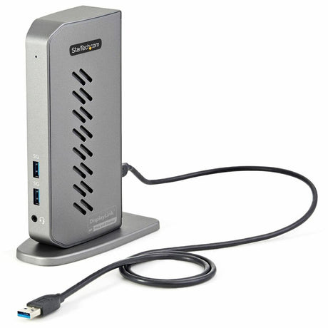 StarTech.com USB-C USB-A Dock - Hybrid Universal USB 3.0 Laptop Docking Station - Dual Monitor 4K 60Hz HDMI/DisplayPort - 6xUSB Type-A/GbE