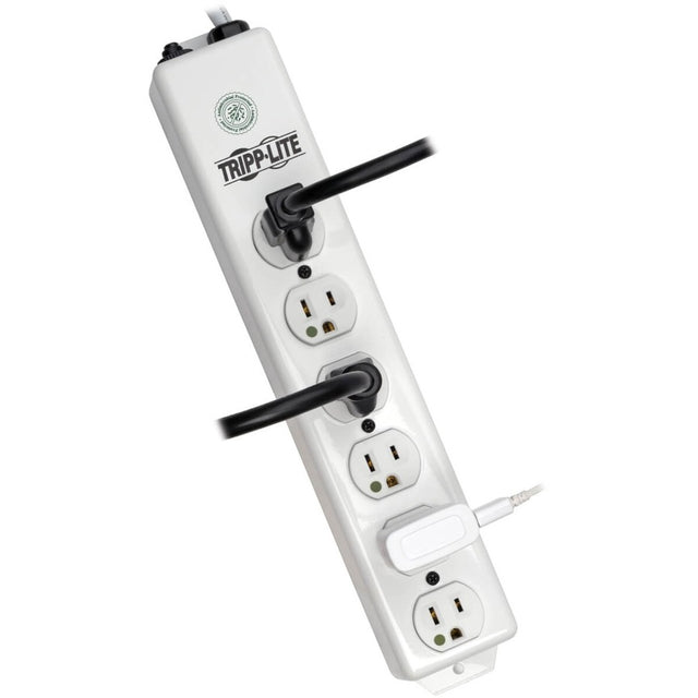 Eaton Tripp Lite Series Safe-IT Medical-Grade Power Strip, UL 1363, 6x Hospital-Grade Outlets, Antimicrobial, 1.5 ft. (0.45 m) Cord