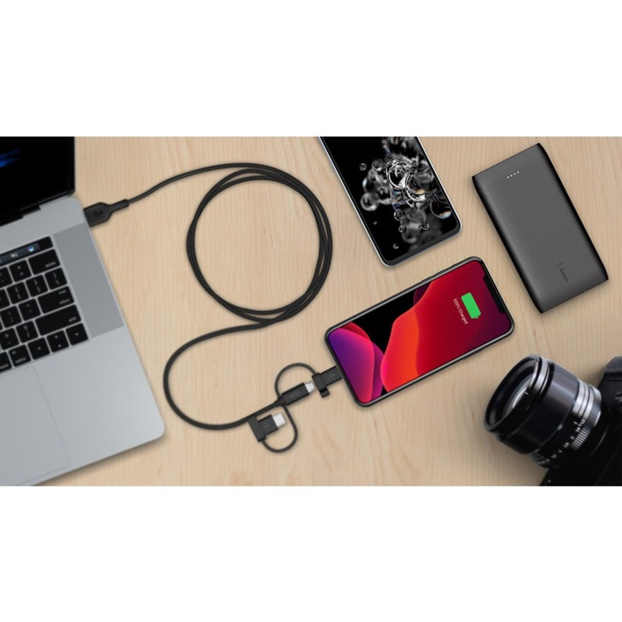 Belkin - Boost Charge Universal Cable 3ft - Black