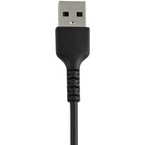 StarTech.com 6 inch/15cm Durable Black USB-A to Lightning Cable, Rugged Heavy Duty Charging/Sync Cable for Apple iPhone/iPad MFi Certified