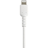 StarTech.com 6 inch/15cm Durable White USB-A to Lightning Cable, Rugged Heavy Duty Charging/Sync Cable for Apple iPhone/iPad MFi Certified