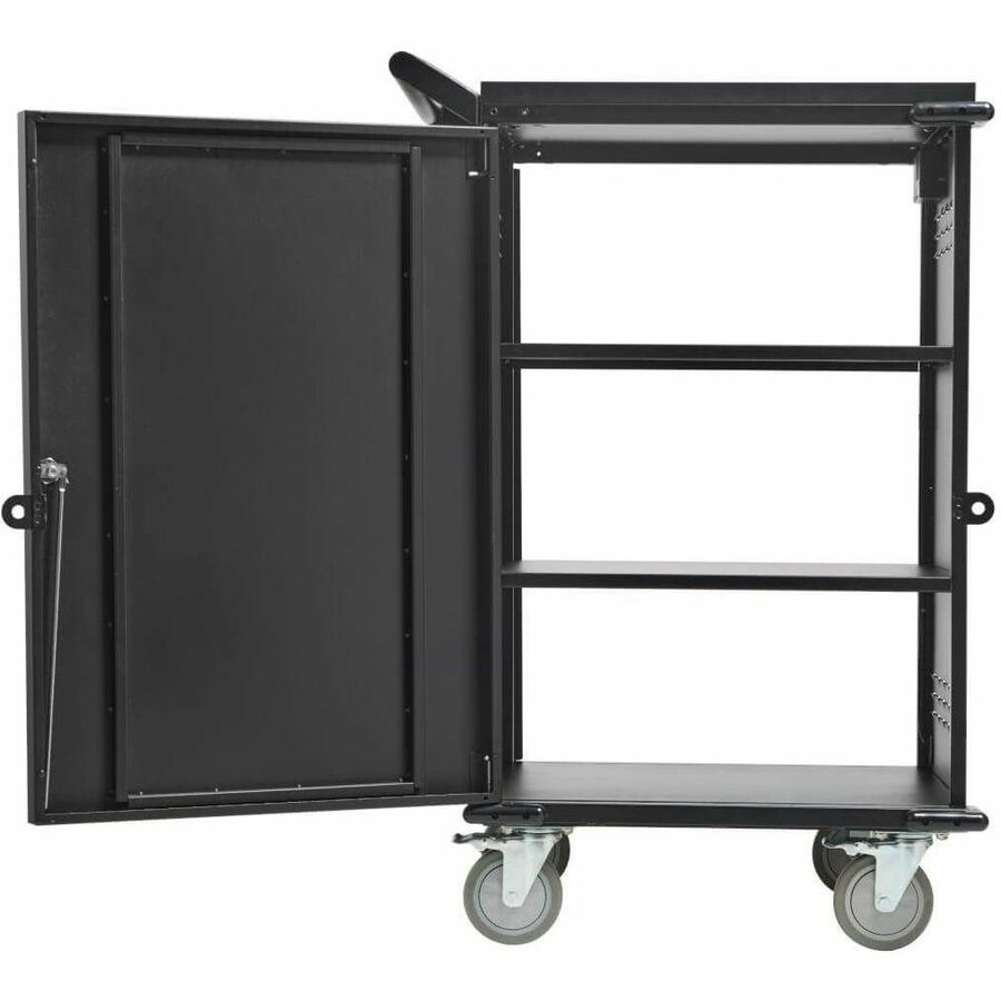 Eaton Tripp Lite Series Locking Storage Cart for Mobile Devices and AV Equipment - Black