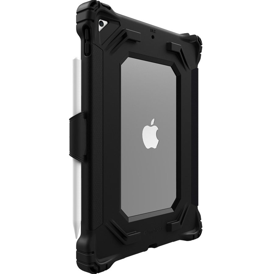 Gumdrop Hideaway Folio Rugged Carrying Case (Folio) for 10.2" iPad (8th Generation), iPad (7th Generation) Tablet - Black