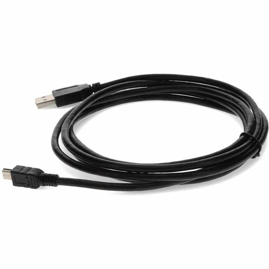 AddOn 6ft USB 2.0 (A) Male to Mini-USB 2.0 (B) Male Black Cable