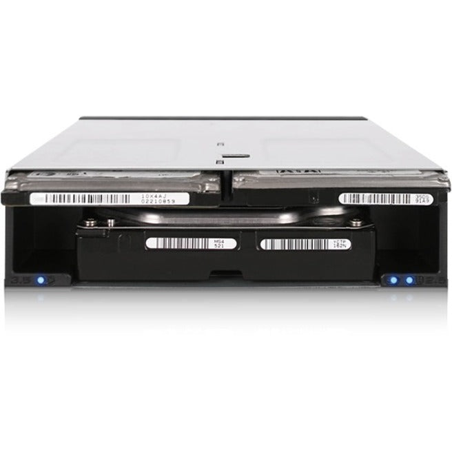Icy Dock FlexiDOCK MB095SP-B Drive Enclosure for 5.25" SATA/600 - Serial ATA/600 Host Interface Internal - Black, Silver