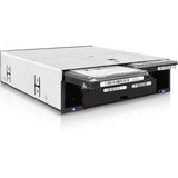 Icy Dock FlexiDOCK MB095SP-B Drive Enclosure for 5.25" SATA/600 - Serial ATA/600 Host Interface Internal - Black, Silver