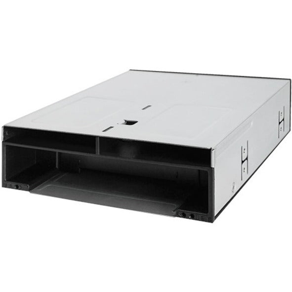 Icy Dock FlexiDOCK MB095SP-B Drive Enclosure for 5.25" SATA/600 - Serial ATA/600 Host Interface Internal - Black, Silver