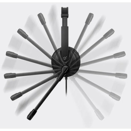 Aluratek Wired 3.5mm Stereo Headset with Noise Reducing Boom Mic and In-Line Controls