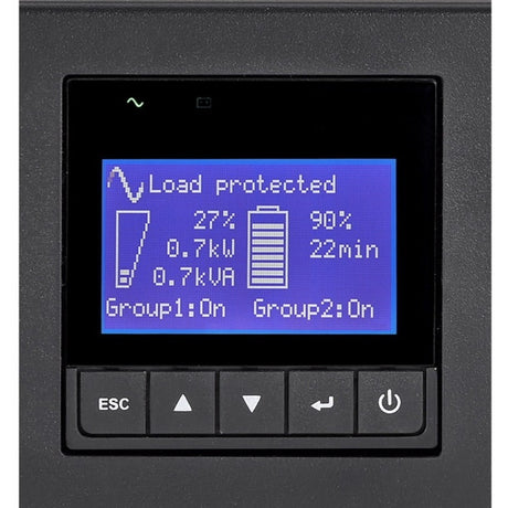 Eaton 9PX 1500VA 1350W 120V Online Double-Conversion UPS - 5-15P, 8x 5-15R Outlets, Lithium-ion Battery, Cybersecure Network Card Option, 2U Rack/Tower