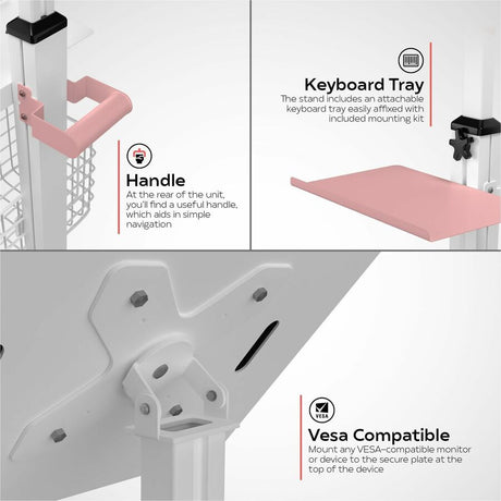 MEDICAL MOBILE FLOOR STAND