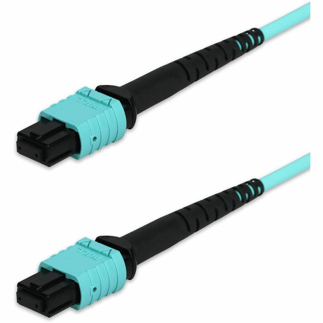 AddOn 8m MPO/UPC to MPO/UPC Aqua OM4 OFNP (Plenum-Rated) 12-Strand Fiber Patch Cable