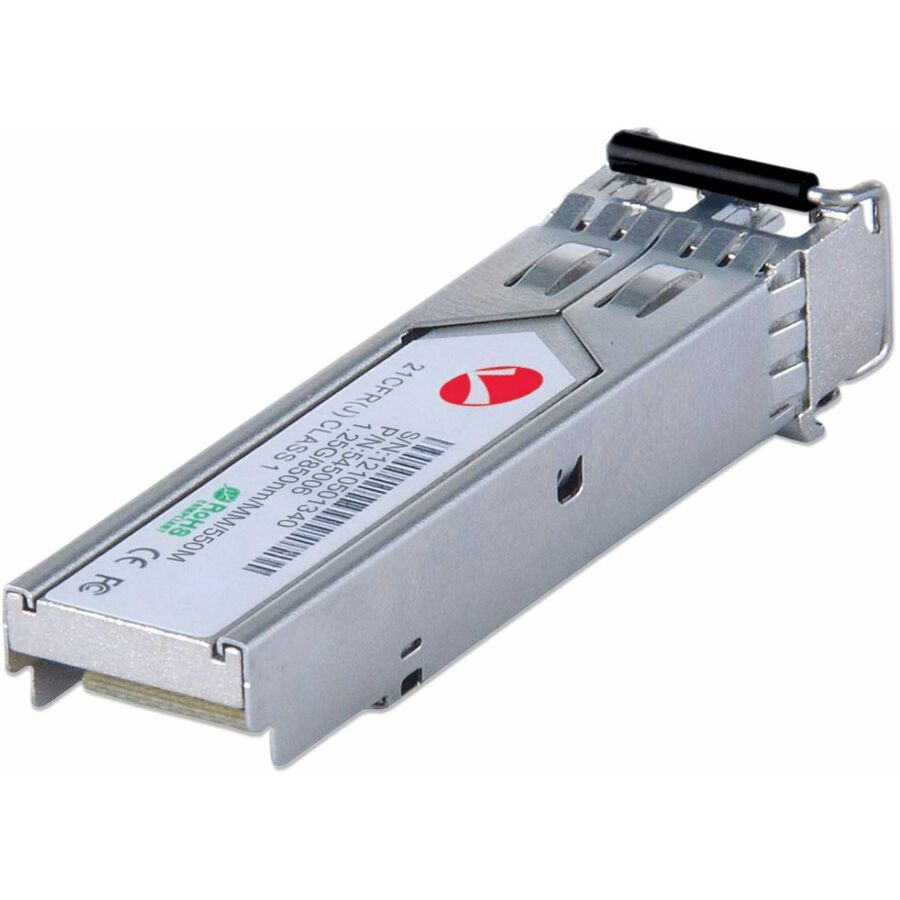 Intellinet Gigabit Ethernet SFP Mini-GBIC Transceiver, 1000Base-Sx (LC) Multi-Mode Port, 550m, Equivalent to Cisco GLC-SX-MM, Three Year Warranty