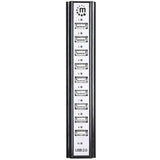 Manhattan USB-A 10-Port Desktop Hub, 10x USB-A Ports, 480 Mbps (USB 2.0), Bus or AC Power, Hi-Speed USB, Black, Three Year Warranty, Boxed (With Euro 2-pin plug)
