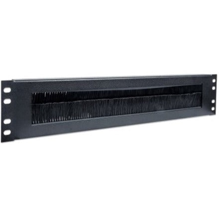 Intellinet 19" Cable Entry Panel, 2U, with Brush Insert, Black