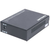 Intellinet Gigabit Ethernet WDM Bi-Directional Single Mode Media Converter, 10/100/1000Base-Tx to 1000Base-Lx (SC) Single-Mode, 20km, WDM (Rx1310/Tx1550) (With 2 Pin Euro Power Adapter)