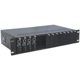 Intellinet 14-Slot Media Converter Chassis, Includes redundant power supply, 19" rackmountable, 2 U (With 2 Pin Euro Power Adapter)