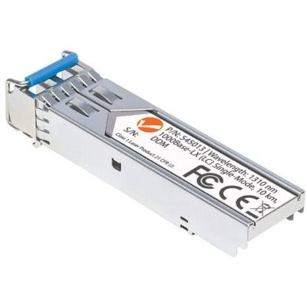 Intellinet Gigabit Fibre SFP Optical Transceiver Module, 1000Base-Lx (LC) Single-Mode Port, 10km, Fiber, Equivalent to Cisco GLC-LH-SM, Three Year Warranty