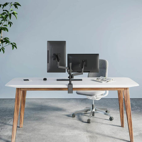 Manhattan 461597 Desk Mount for Curved Screen Display, Flat Panel Display