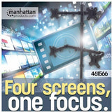 Manhattan 461566 Desk Mount for Monitor, LCD Monitor - Black