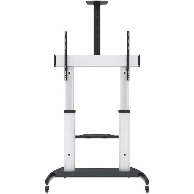 Manhattan Aluminum Heavy-Duty Height-Adjustable Multimedia TV Cart