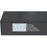 Intellinet 8-Port Gigabit Ethernet Ultra PoE Switch with 4 Uplink Ports and LCD Screen, 8 x PoE ports, IEEE 802.3bt Power over Ethernet (Ultra PoE), 2 x RJ45 Uplink, 2 x SFP Uplink, 380 W, Endspan, 19" Rackmount (With C14 2 Pin Euro Power Cord), Box