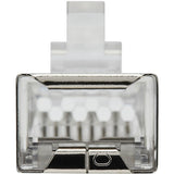 Eaton Tripp Lite Series Cat6 RJ45 Pass-Through FTP Modular Plug, 50 Pack, TAA