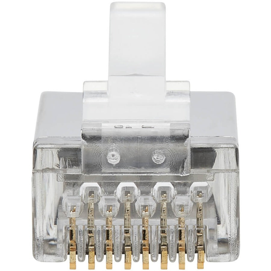 Eaton Tripp Lite Series Cat6 RJ45 Pass-Through FTP Modular Plug, 50 Pack, TAA