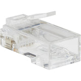 Eaton Tripp Lite Series Cat6 RJ45 Pass-Through UTP Modular Plug, 50 Pack, TAA
