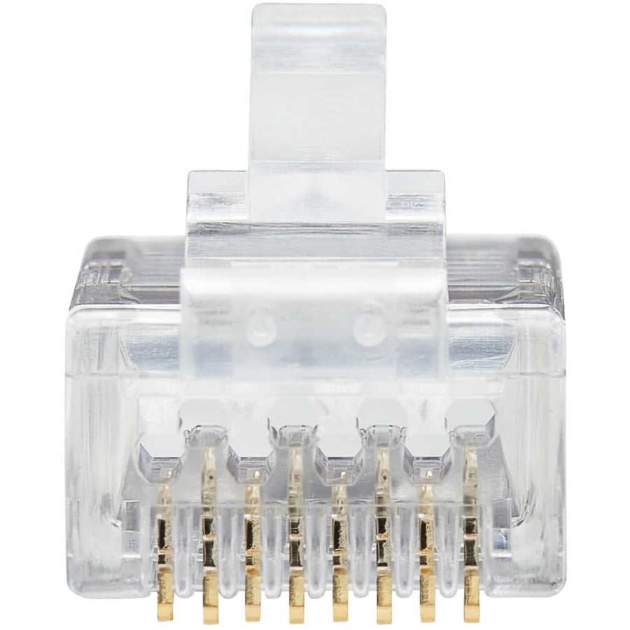Eaton Tripp Lite Series Cat6 RJ45 Pass-Through UTP Modular Plug, 50 Pack, TAA