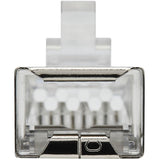 Eaton Tripp Lite Series Cat6 RJ45 Pass-Through FTP Modular Plug, 100 Pack, TAA