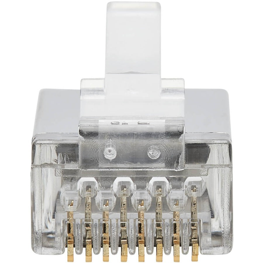 Eaton Tripp Lite Series Cat6 RJ45 Pass-Through FTP Modular Plug, 100 Pack, TAA