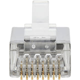 Eaton Tripp Lite Series Cat6 RJ45 Pass-Through FTP Modular Plug, 100 Pack, TAA