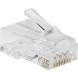 Eaton Tripp Lite Series Cat6 RJ45 Pass-Through UTP Modular Plug, 100 Pack, TAA