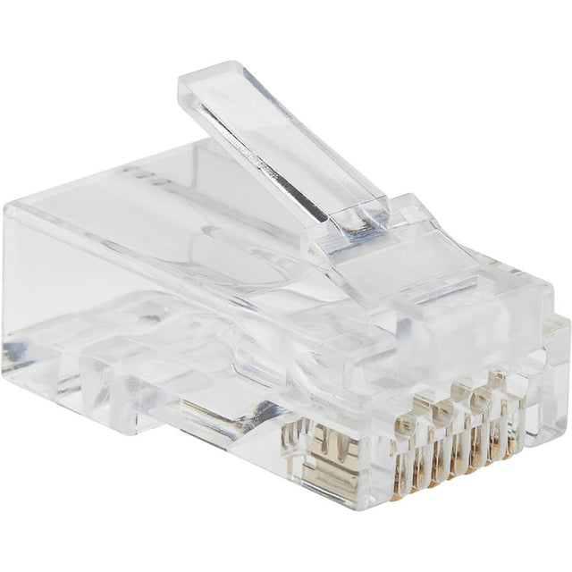 Eaton Tripp Lite Series Cat6 RJ45 Pass-Through UTP Modular Plug, 100 Pack, TAA