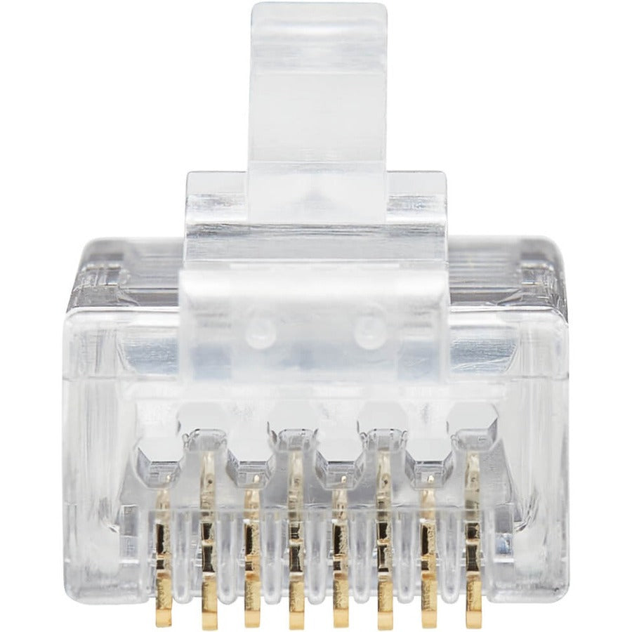 Eaton Tripp Lite Series Cat6 RJ45 Pass-Through UTP Modular Plug, 100 Pack, TAA