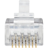 Eaton Tripp Lite Series Cat6 RJ45 Pass-Through UTP Modular Plug, 100 Pack, TAA