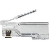 Eaton Tripp Lite Series Cat6 RJ45 Pass-Through UTP Modular Plug, 100 Pack, TAA