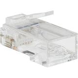 Eaton Tripp Lite Series Cat6 RJ45 Pass-Through UTP Modular Plug, 100 Pack, TAA
