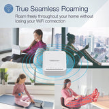 TRENDnet AC1200 WiFi EasyMesh Remote Node, App-Based Setup Utility, Seamless WiFi Roaming, Beamforming,Supports 2.4GHz and 5GHz Devices, TEW-832MDR, White
