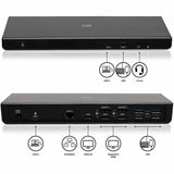 C2G USB C Triple Monitor Docking Station - HDMI, DisplayPort, Ethernet, USB - 85W Audio and Video Power Delivery - TAA Compliant