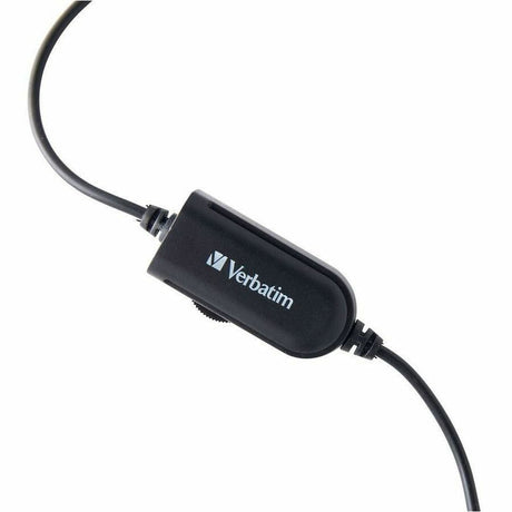 Verbatim Mono Headset with Microphone and In-Line Remote
