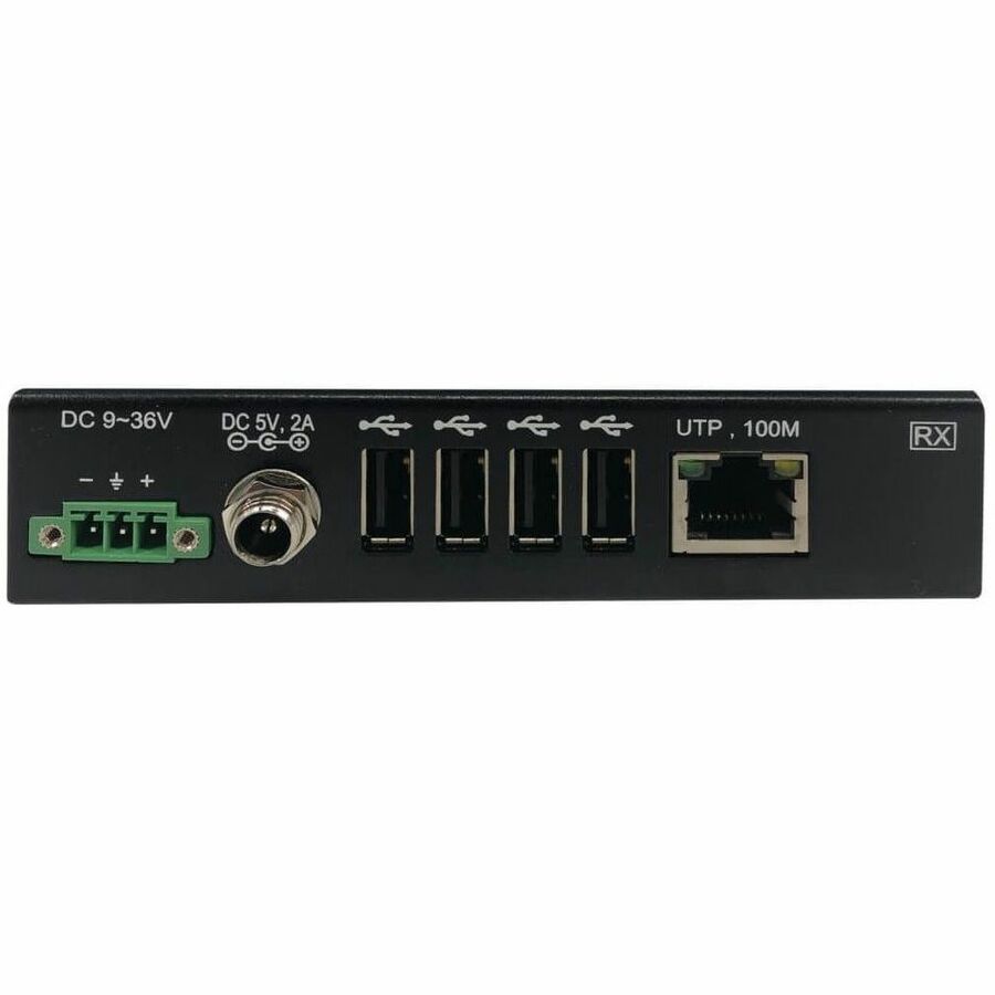 Eaton Tripp Lite Series 4-Port Industrial USB over Cat6 Extender, ESD Protection, PoC - USB 2.0, Mountable, 330 ft., TAA