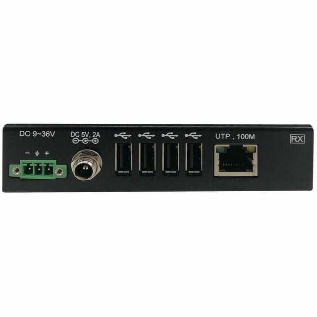 Eaton Tripp Lite Series 4-Port Industrial USB over Cat6 Extender, ESD Protection, PoC - USB 2.0, Mountable, 330 ft., TAA