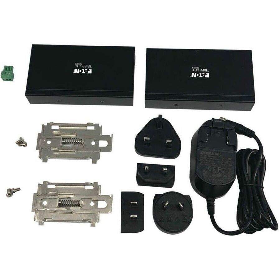 Eaton Tripp Lite Series 4-Port Industrial USB over Cat6 Extender, ESD Protection, PoC - USB 2.0, Mountable, 330 ft., TAA