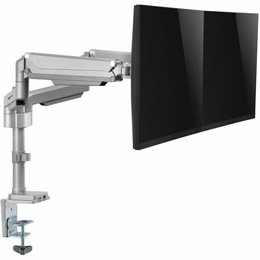 Eaton Tripp Lite Series Dual-Display Gas-Arm Mount for 13" to 34" Monitors - Clamp or Grommet, USB, Audio Ports